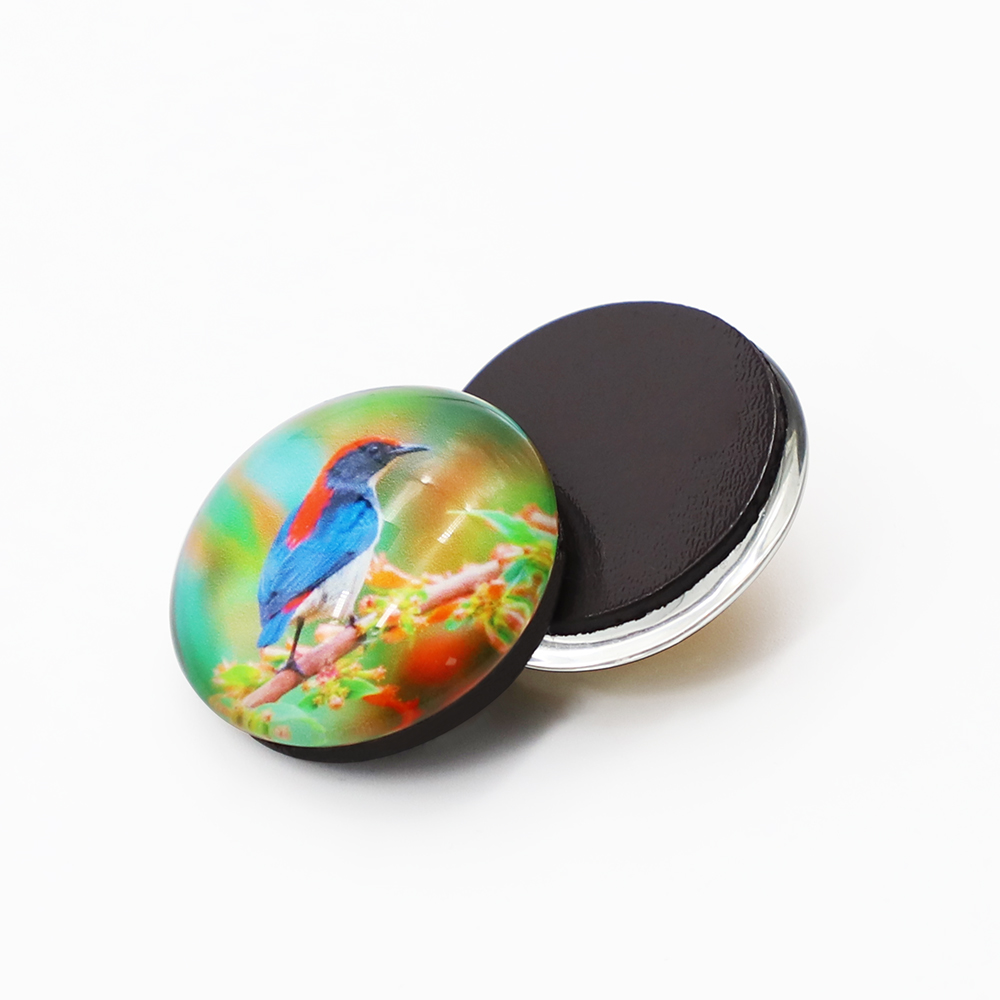 Glass fridge magnet